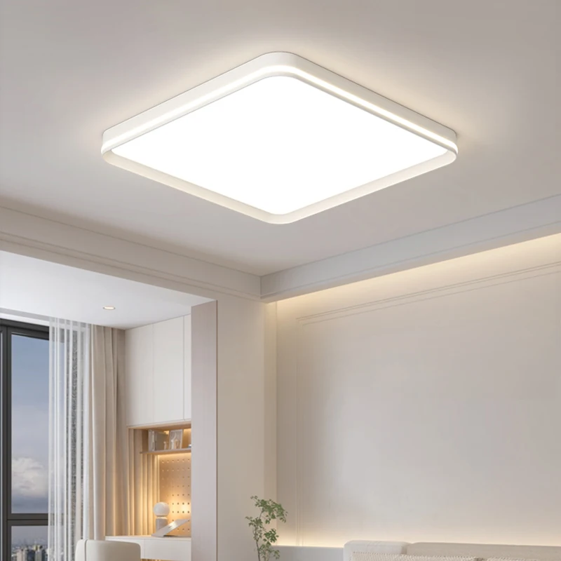 Bedroom Ceiling Lamp Three-color Dimming Simple Modern High-end Full Spectrum Ultra-thin Living Room Led Chandelier  Package