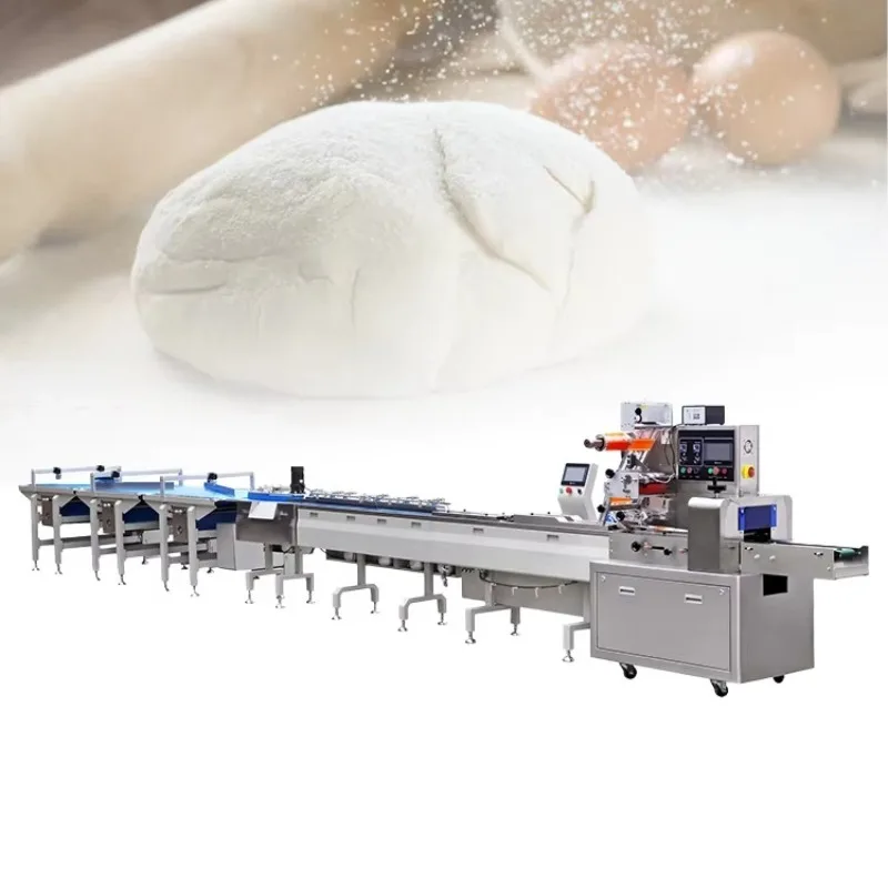 Industrial Croissant Making Machine Automatic Bakery Plant Line with Dough Sheeter Laminator for Butter Croissants Rolls