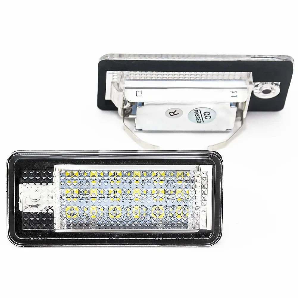 New 18 LED 6000K License Number Plate Light Lamp For Audi A3 S3 A4 S4 B6 B7 A6 S6 A8 Q7 NO Canbus Error