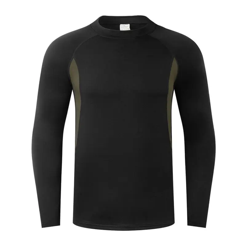 الخريف الشتاء ملابس اخلية حرارية الرجال قاعدة طبقة طويلة جونز رقيقة الصوف ضغط الرياضة ملابس داخلية مجموعات الرجال #2