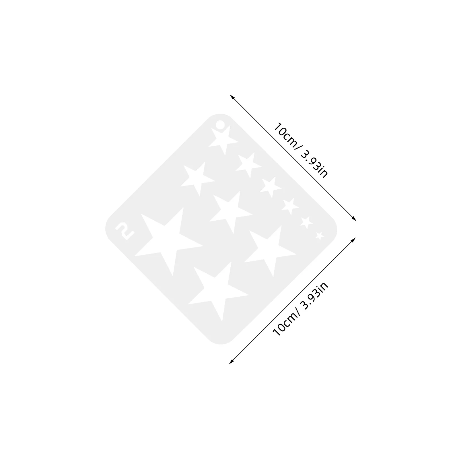 مجموعة قوالب الرسم الإبداعي أدوات الرسم بنمط الاستنسل الفني لتصميم الحرف اليدوية DIY قالب الرسم الإبداعي #3