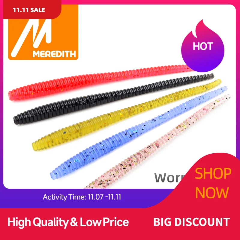 Soft Fishing Worms 60mm 80mm