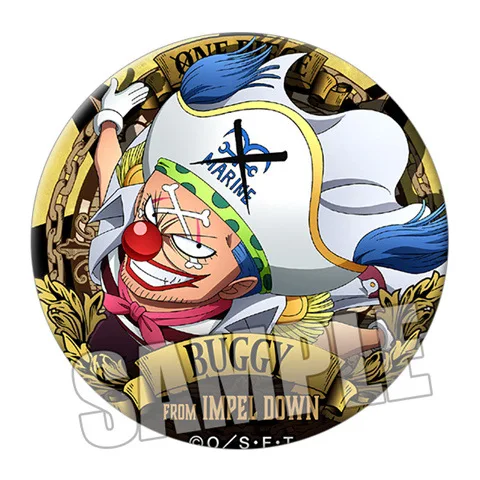 One Piece Anime Badge Ace Luffy Zoro Crocodile OP Pirate King