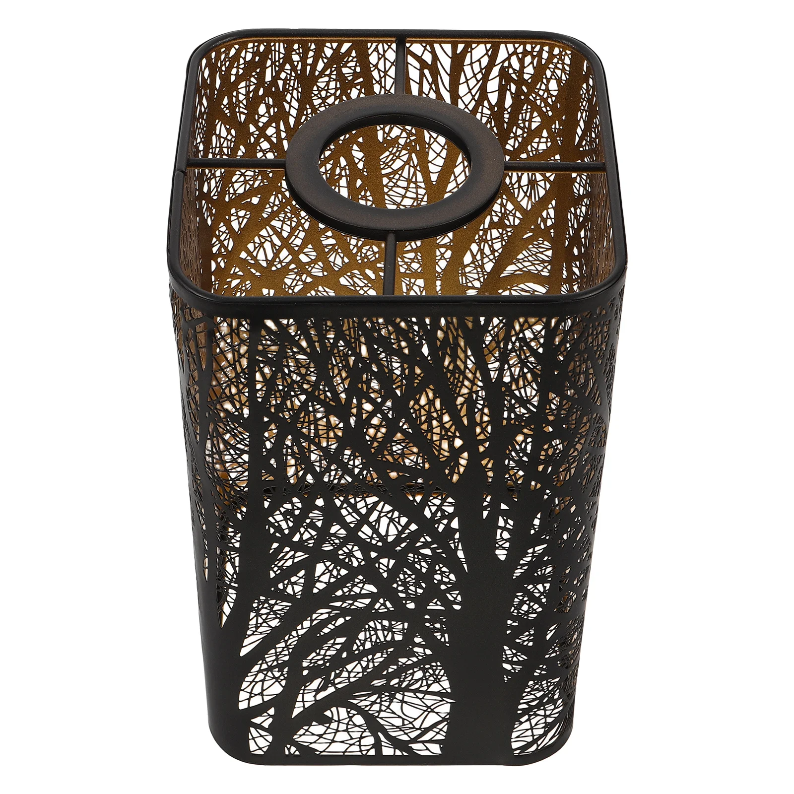 

Rectangular Hollow Out Metal Lamp Shadow Lampshade Bedroom Living Room Table Floor Lighting Metal Light