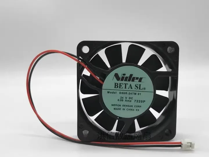 

Free shipping original 6015 D06R-24TM 01 DC24V 0.08A 60 * 15mm inverter fan