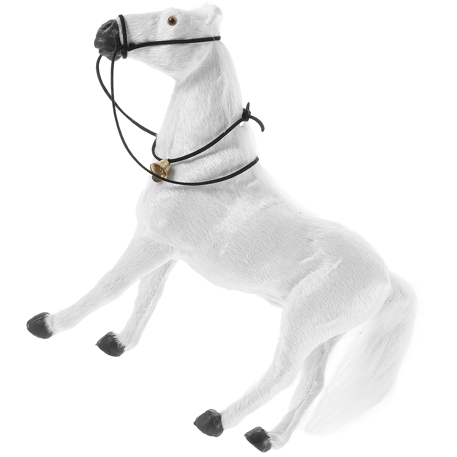 

Simulation Horse Decoration Black Small Sculpture Lifelike Animal nament Adornment Fake Statue