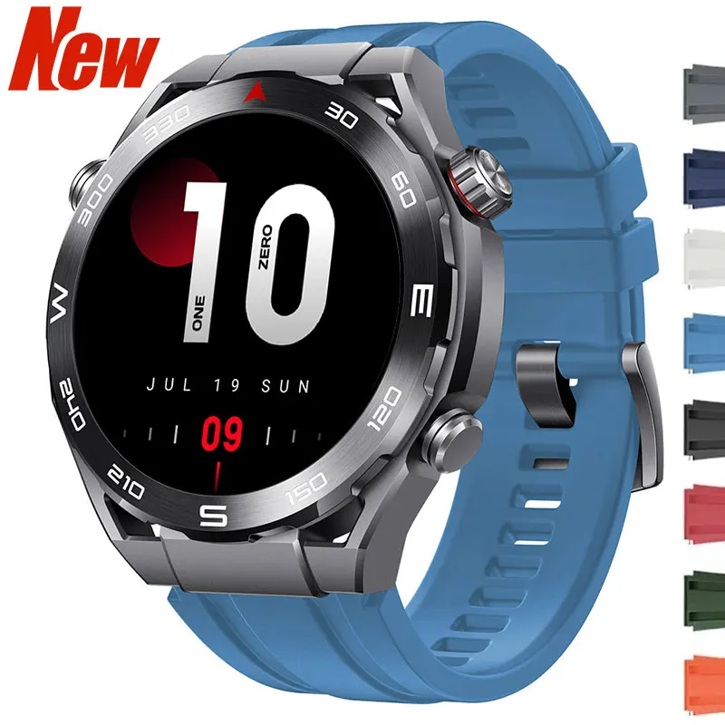 

Силиконовый ремешок для Huawei Ultimate Smartwatch, браслет, аксессуары, резиновый ремешок для Huawei Ultimate GT6 GT5 Pro, замена 22 мм