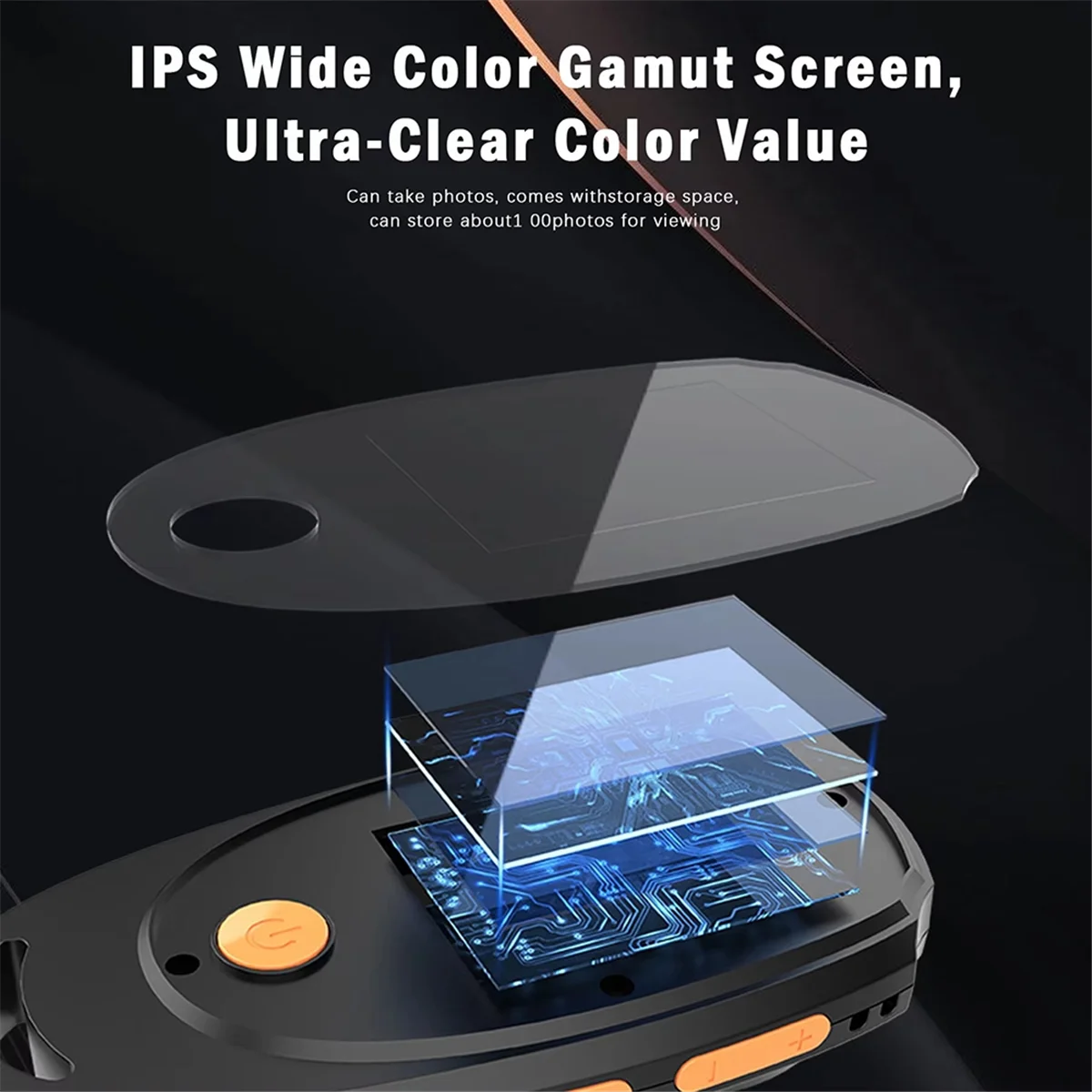 AA98 Digital Handheld Microscope 1080P 500X Video Microscope with Magnifying Glass 8LED for Electronics Coins Jewelry Repair