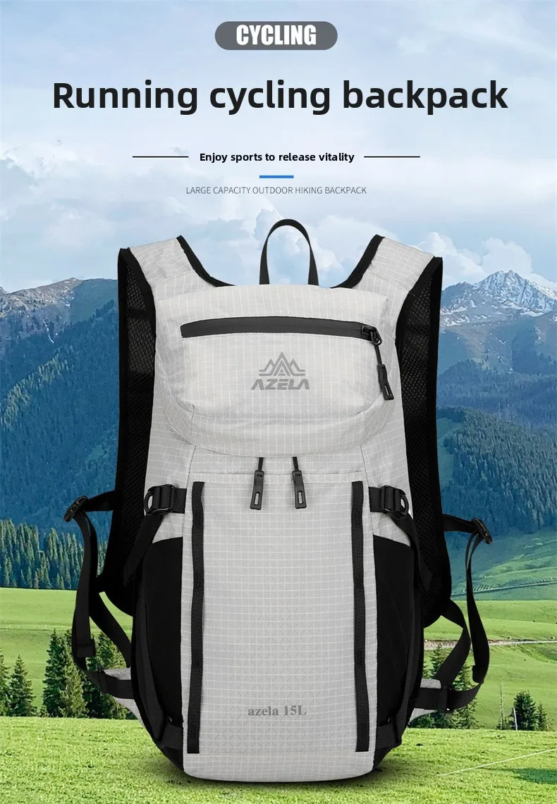 15L Ultraleichter Wanderrucksack Wasserdichter Outdoor-Sport-Reiserucksack für Männer Frauen Camping Klettern Radfahren Tasche – Detail 2