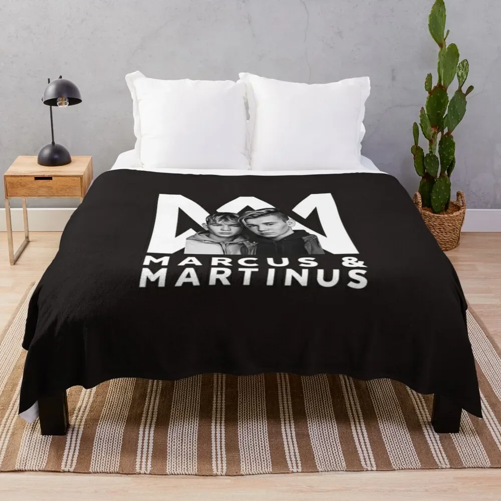 Marcus Martinus logo Throw Blanket Cute Plaid Blankets Sofas Of Decoration Blankets