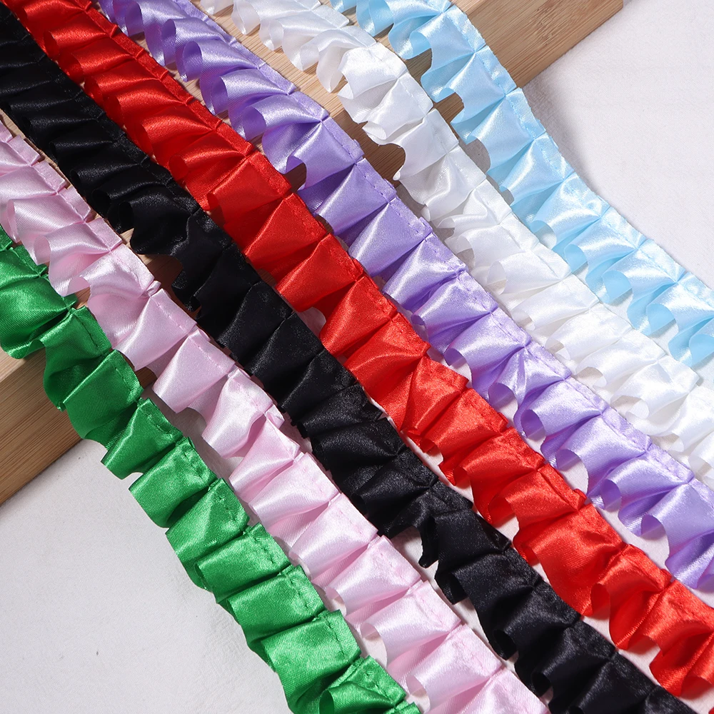 3 Yards Rüschen-Spitzenbänder für Partykleider, Dekoration, Stoff, DIY, Bekleidung, Nähzubehör, Kleidung, Kragen, Manschetten, Handarbeiten, Basteln