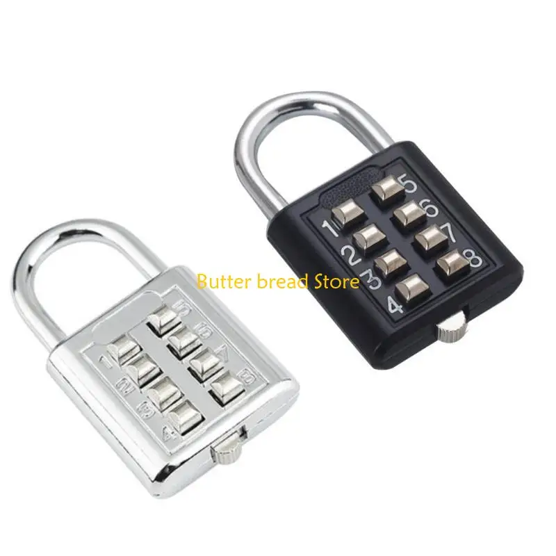 

W89C Mini Combination Lock with Password for Luggage, Zinc Alloy Lock with Luggage Code,Coded Anti-theft Locks,8 Numbers