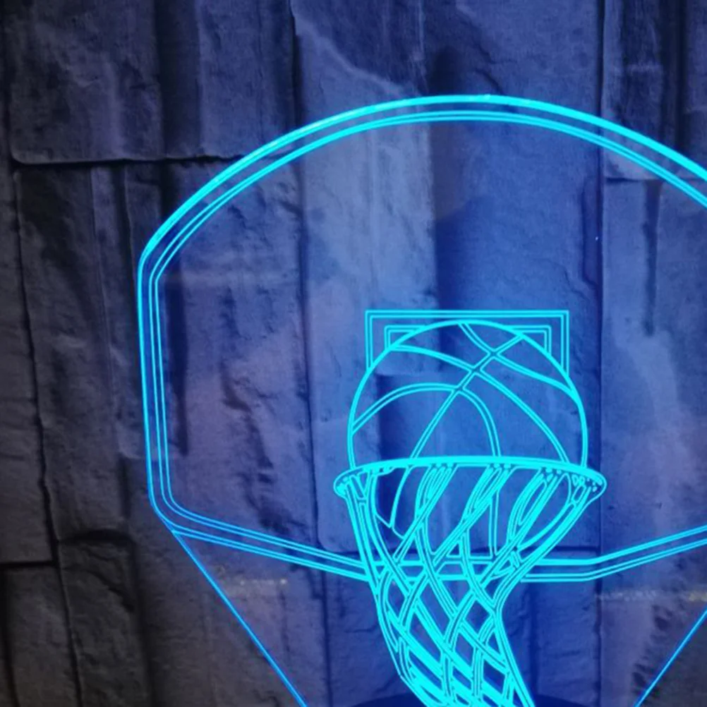 3D كرة السلة ليلة ضوء LED الوهم مصباح التحكم باللمس مصباح الزخرفية للمنزل مكتب لا وشملت