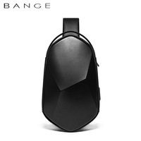 Bange EVA Design Men Shoulder Bags with USB Charging Crossbody Bags Waterproof Casual Travel Handbag hard case Chest Bag Male