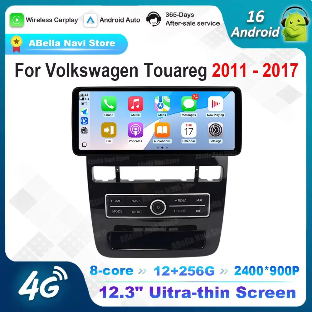 

for Volkswagen Touareg 2011 - 2017 Android 16 Car Radio Multimedia Player DSP Stereo WiFi GPS Navi Carplay HD Screen Auto Tools