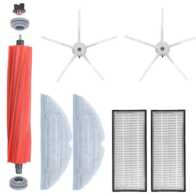 AT17 ชุดอุปกรณ์เสริมสําหรับ Roborock S7 S7 Plus T7S T7S Plus G10 เครื่องดูดฝุ่นหุ่นยนต์หลักแปรงด้านข้าง Mop Pads ตัวกรอง Hepa