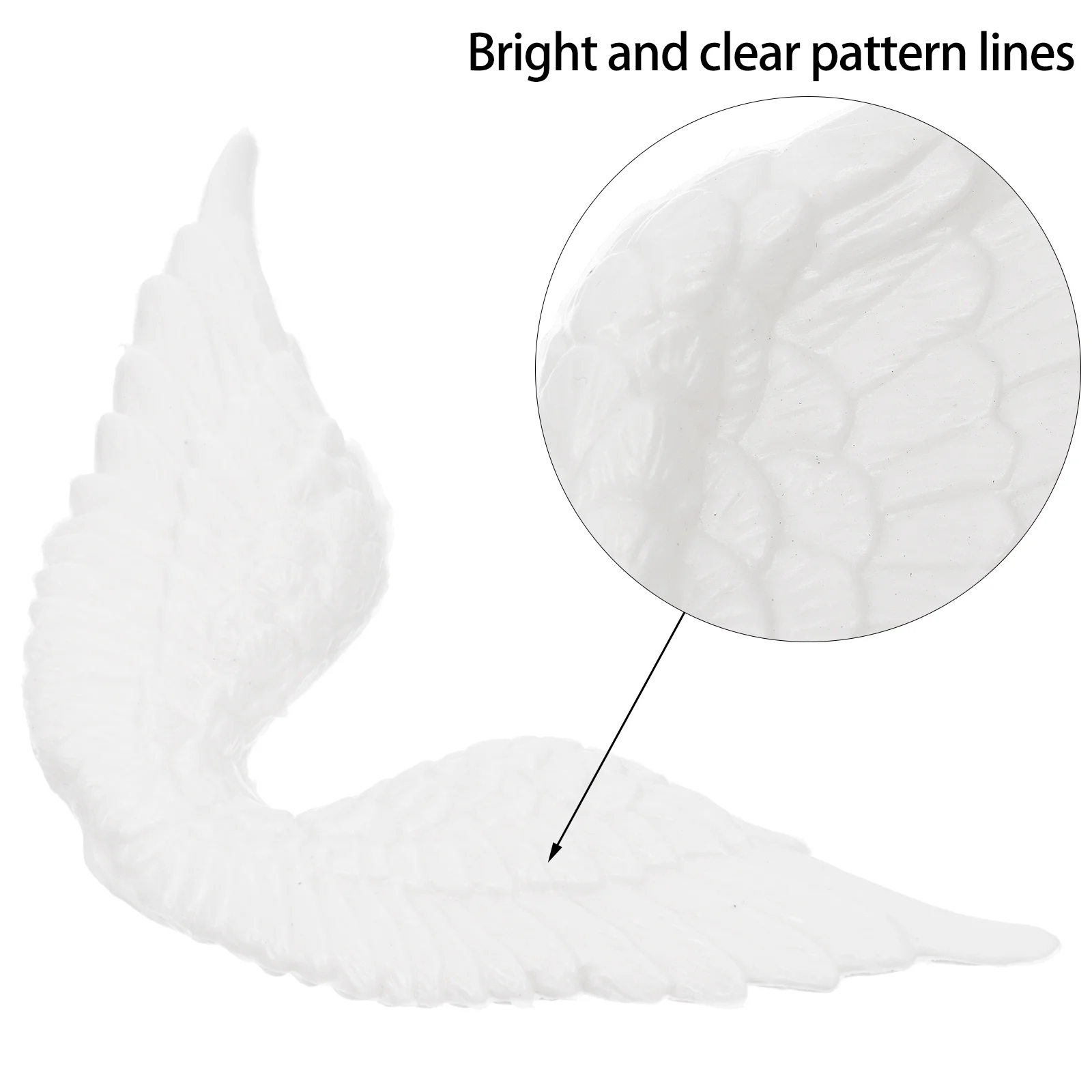 24 قطعة من أجنحة مصغرة يمكنك صنعها بنفسك هدايا ديكور الملاك البلاستيكي لتزيين الأطفال