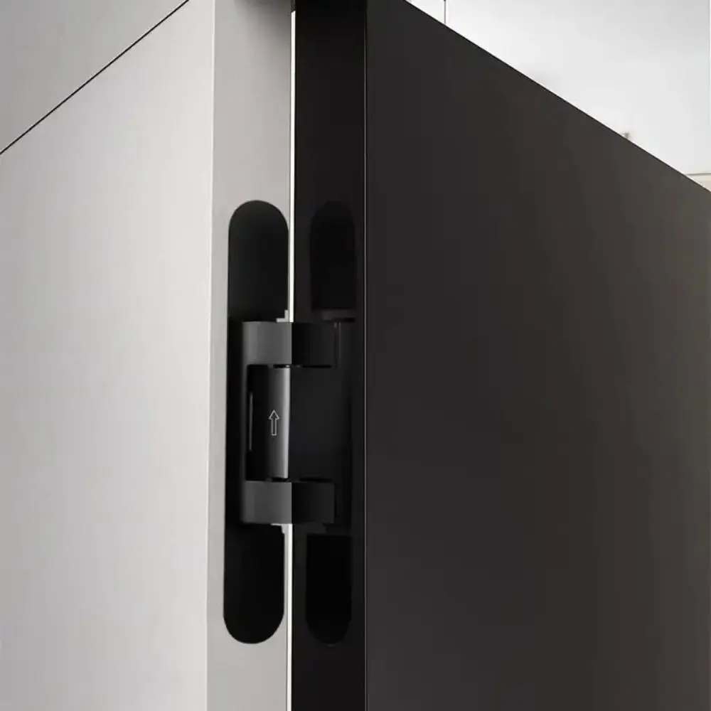 Silent Close Hydraulic Adjustable Hinge Folding Invisible Mounting Automatic Door Closing Device Furniture Fittings Adjustable
