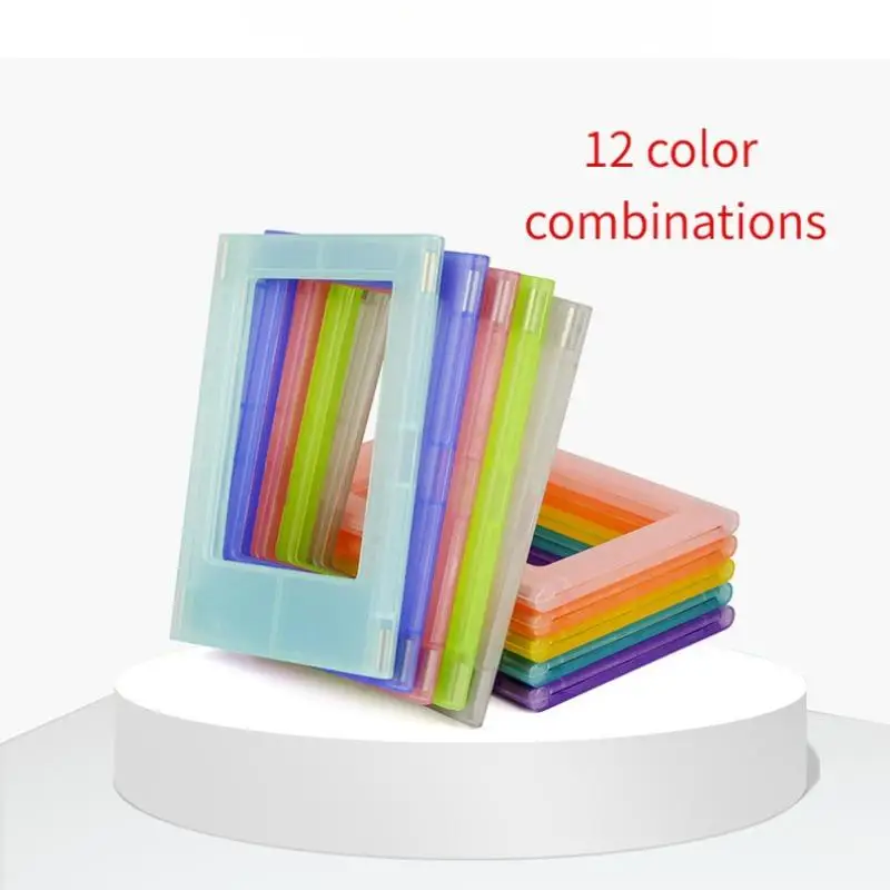 12pcs Magnetic Photo Frames, Fun DIY Magnet Set