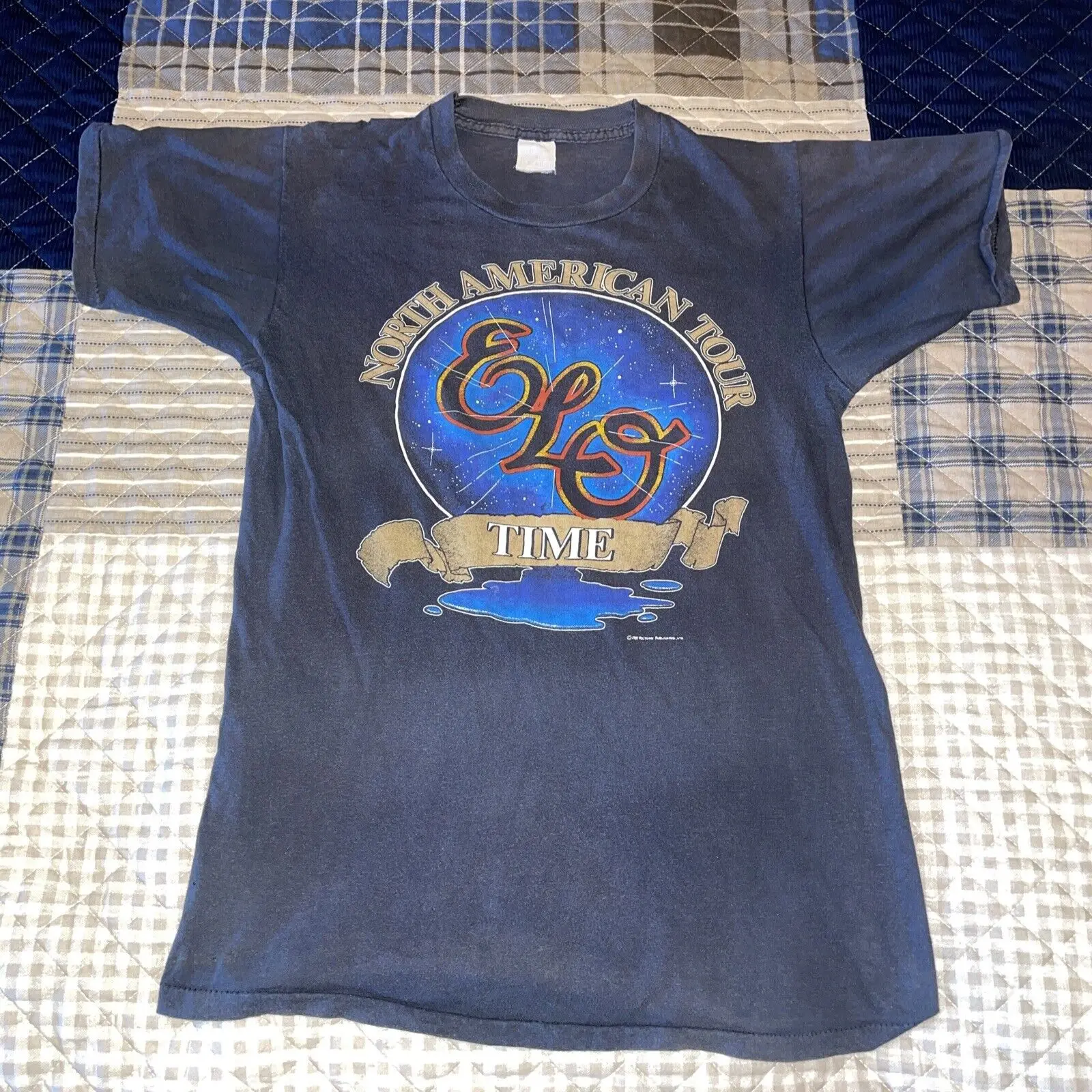 

ОРИГИНАЛЬНАЯ винтажная футболка ELO Electric Light Orchestra Time Tour 1981, концертная футболка