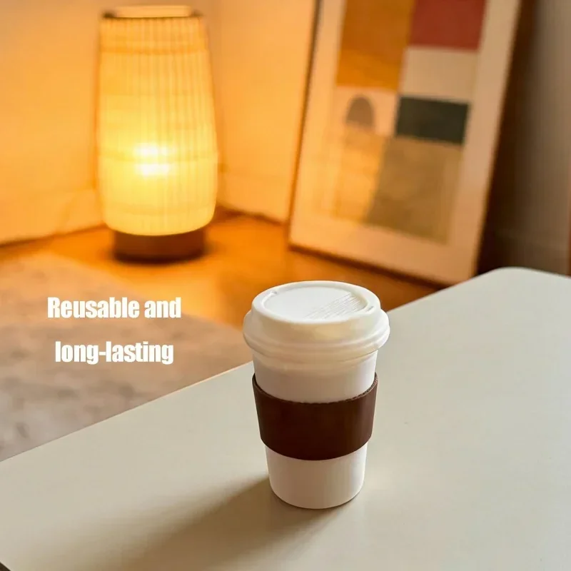 Spiral Coffee Splash Decompression Keychain 3D Printed Anti-Anxiety Stress Relief Ornament for Adults Office Desk Decor