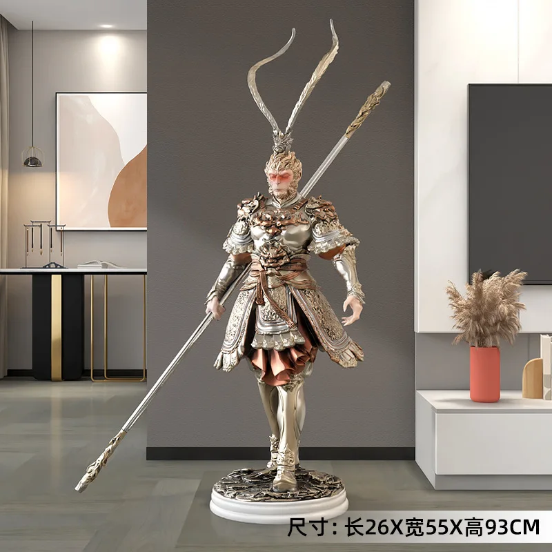 مكافحة القتال من بوذا صن وو كونغ تشيتيان زخرفة أرضية المريمية العظيمة مدخل غرفة المعيشة ديكور المنزل الحرف اليدوية