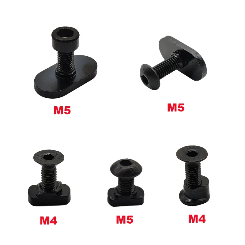 M-LOK Key-mod T-Nut Screw M4 M5 MOE Nut Rails Replacement Set for MLOK Keymod Rail Sections Hunting