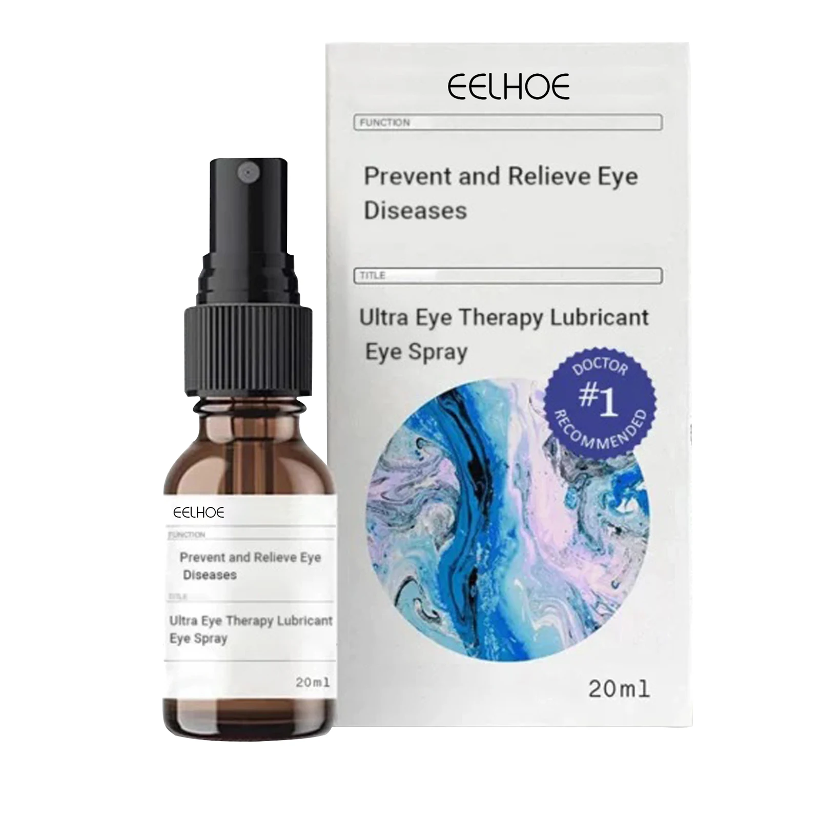 Eelhoe Eye Care Lubricant Spray Relieves Eye Fatigue Dryness Reduces Discomfort And Relieves Redness And Vision Eye Care Spray