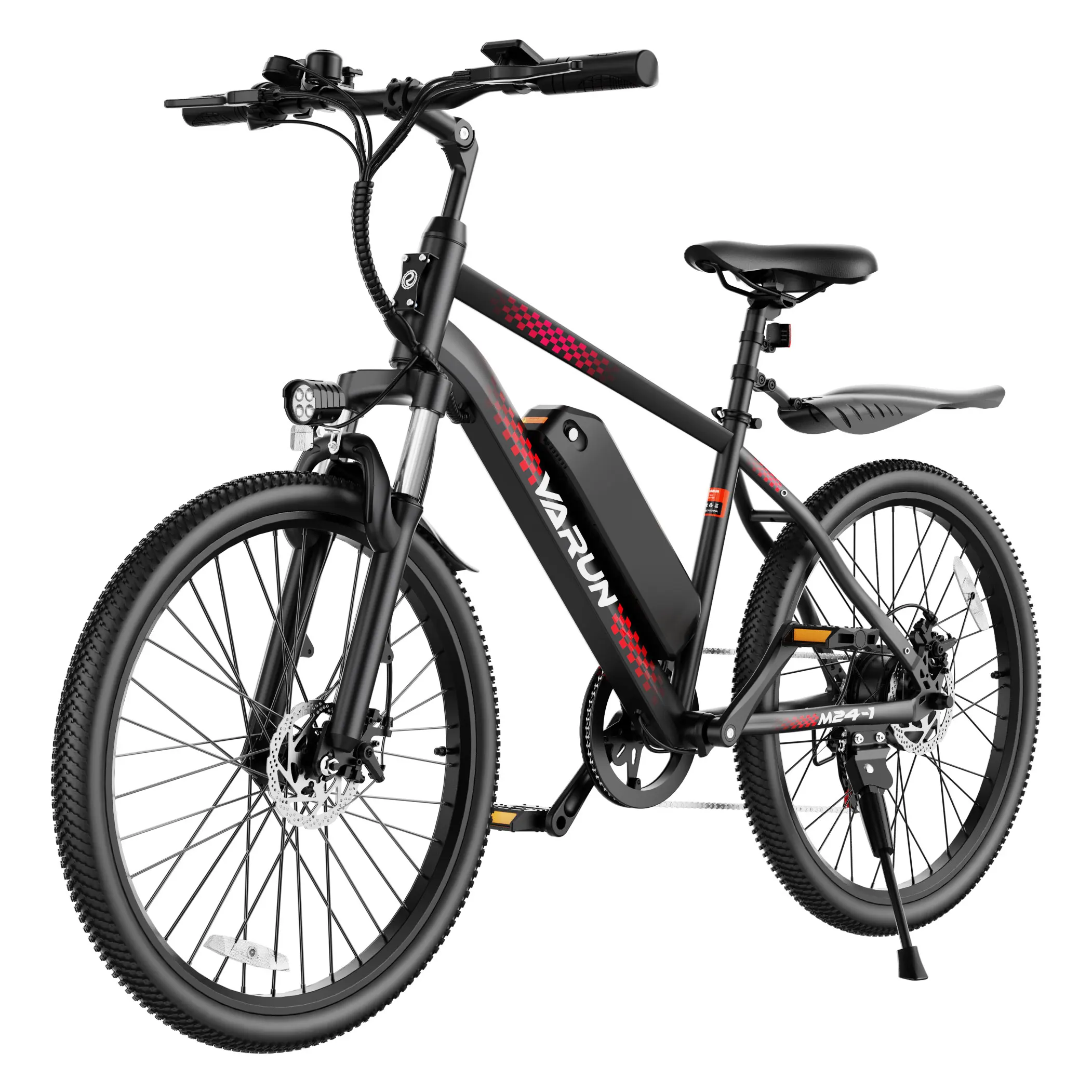 VARUN M24-1 Adult Electric Bike,500W Peak Power,36V 7.8Ah Battery,24"Tire Commuter Electric Bike,20MPH,UL 2849,1 Year Warranty image 4