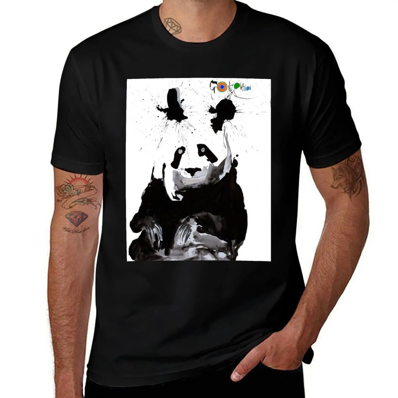 Ralph Steadman's Anda Panda T-Shirt mens graphic t shirts T-Shirt