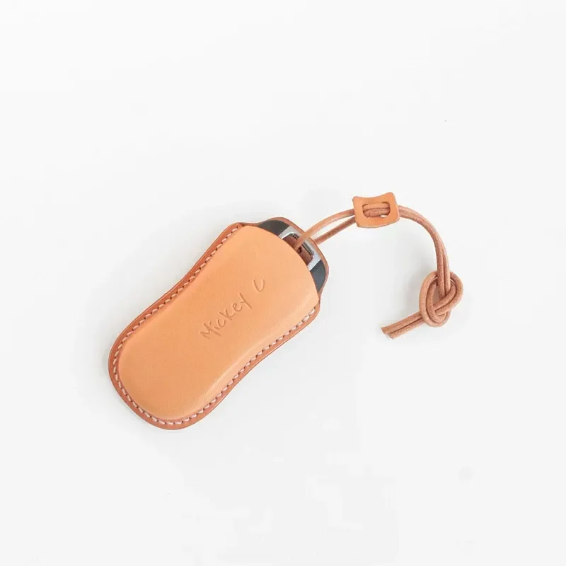 for Porsche Panamera Taycan Cayenne Macan Custom Handmade Leather Key Cover Case for Men and Women
