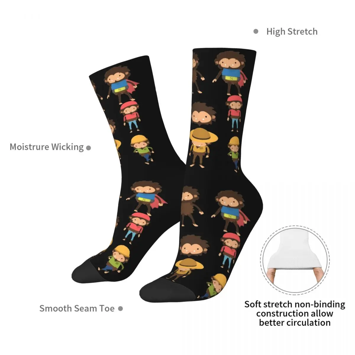 Sneaky Sasquatch Poster Socks Harajuku High Quality Stockings All Season Long Socks Accessories for Unisex Birthday Present