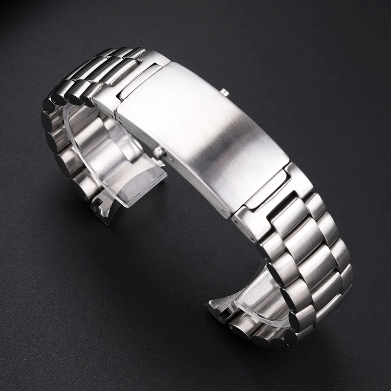 สำหรับ Longines L3.811.4สายนาฬิกาข้อมือเหล็กผู้ชายนาฬิกาโลหะความแม่นยำคุณภาพสูง L3.811 22มม. กันน้ำ