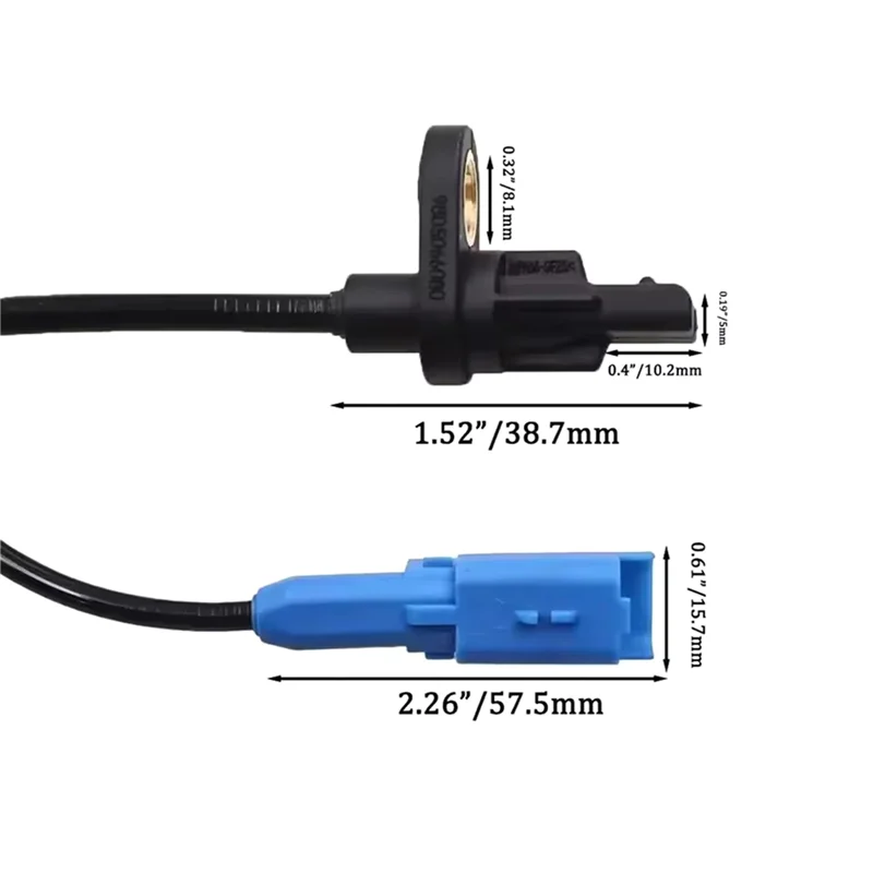 8 Uds para Citroen C3 Aircross II III C4 Cactus 2008 I 301 Sensor de velocidad de rueda delantera trasera ABS 9805066080 9810846080