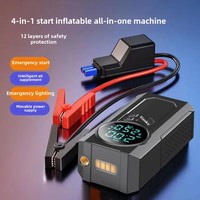 Portable High Power Wireless Car Inflation Pump Handheld Smart Display Compact Size Integrated Battery Large Capacity For Vehicl