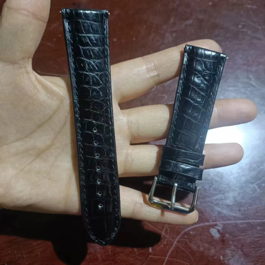 2024   New 2024   Alligator leather strap in custom size