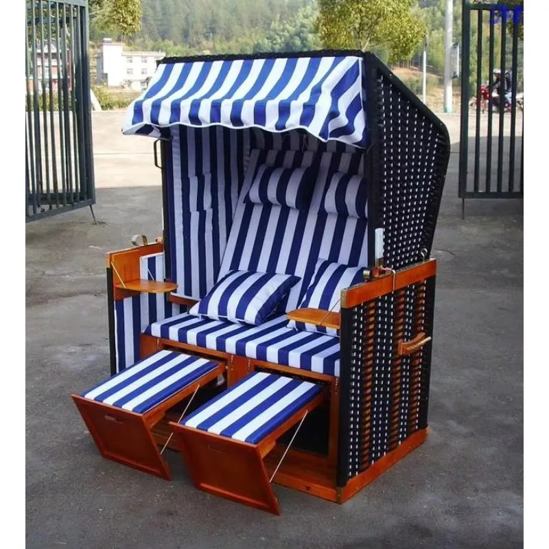 

High Quality Factory Supply Folding Wooden Beach Chair/strandkorb Outdoor Furniture