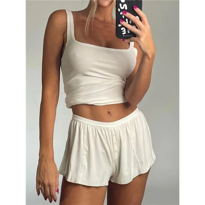 FX-ensemble de salon d'été pou - Tank Top Ribbed avis et prix