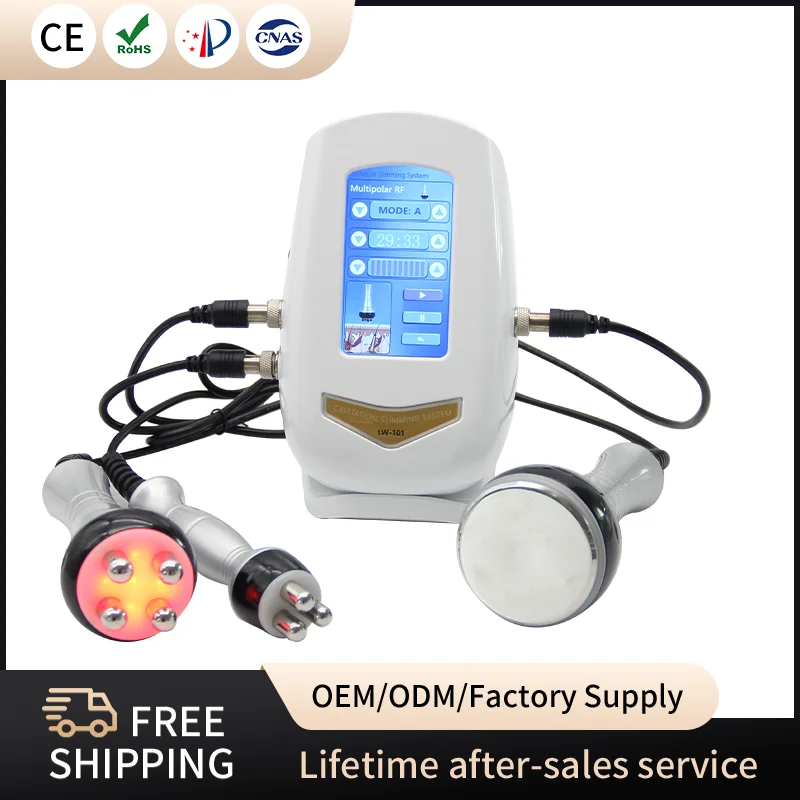 

3 In1 Ultrasonic 40K Cavitation Machine Abdominal Slimming Weight Loss Fat Burning Tighten Anti-wrinkle Body Slimming Massager