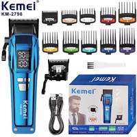 Kemei 2796 Barber Hair Clipper Professional 9000 RPM Motor Haircut Machine Electric Trimmer Hair Cutter for Men