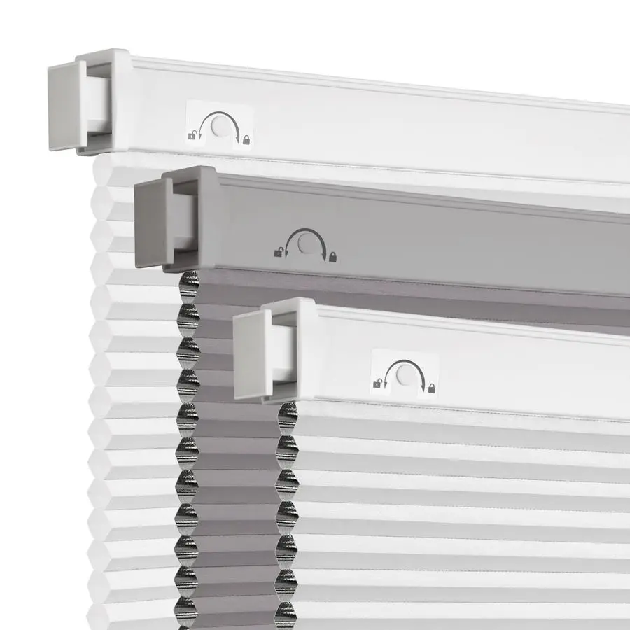 

No Tools No Drill Cordless Cellular Shades,34 W x 36 H,Blackout Honeycomb Blinds for Indoor Windows,UV Protection Privacy No Dri