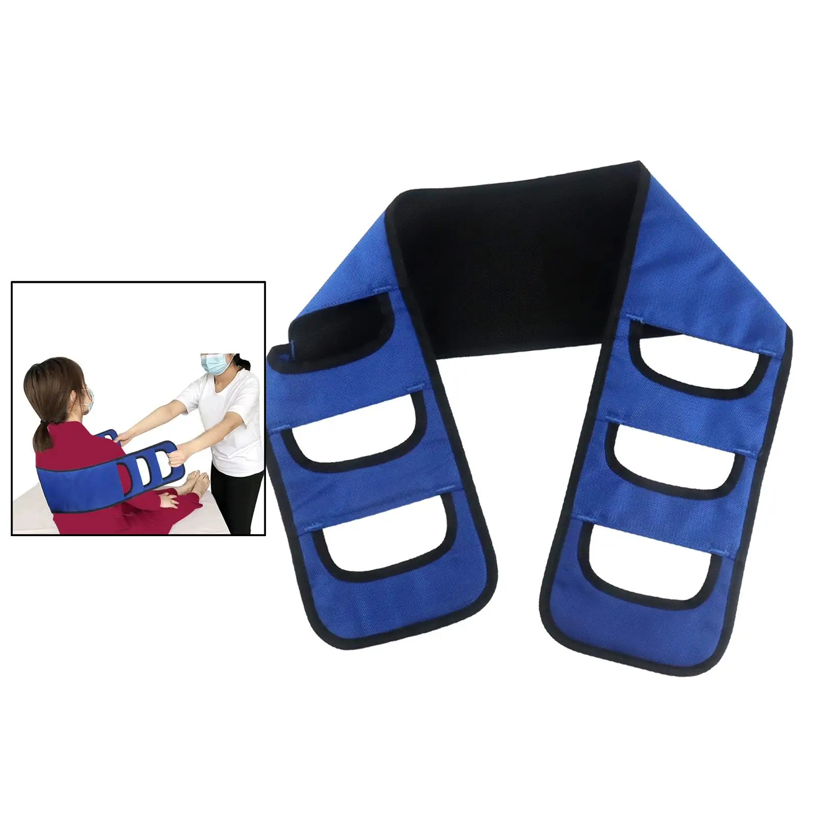

Padded Patient Transfer Belt Bed to Auxiliary Equipment 60 inch Handle Back Lift Mobility Belt for Elderly or Patient