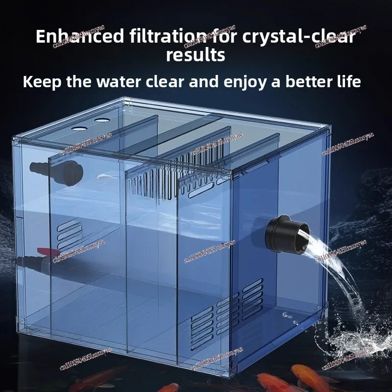 Fish Pond Filter Water Circulation System Outdoor Courtyard Fish Farming Koi Water Purification Equipment Filter Box