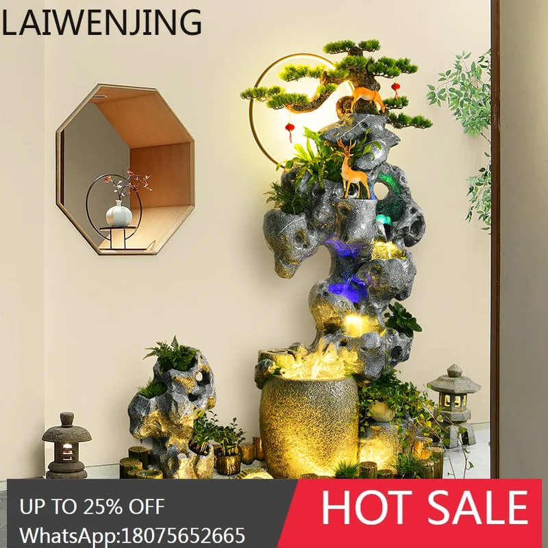 MJY Chinese Style Courtyard Rockery Water Flow Ornament Taihu Stone Fish Pond Landscaping Decoration