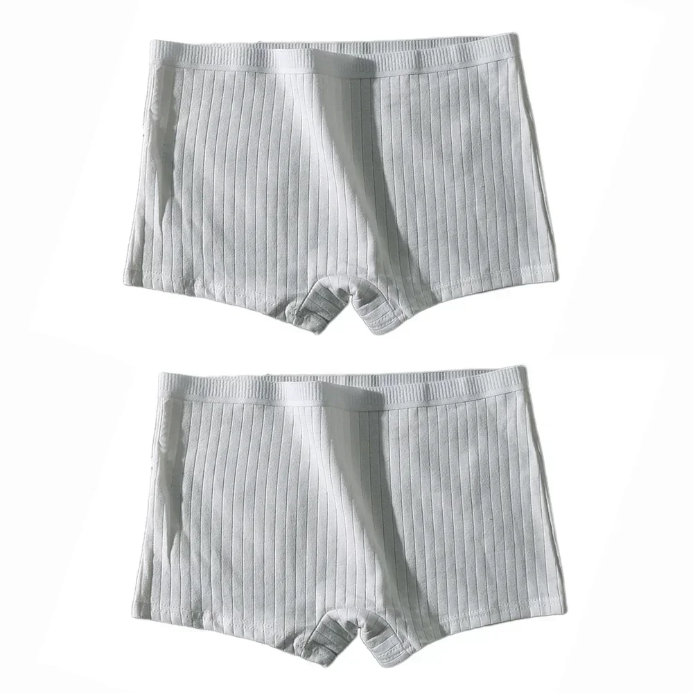 Women's Pure Cotton Four Corners Briefs Middle Waist Anti-Exposure Safety Pants Pants Breathable Safety Females