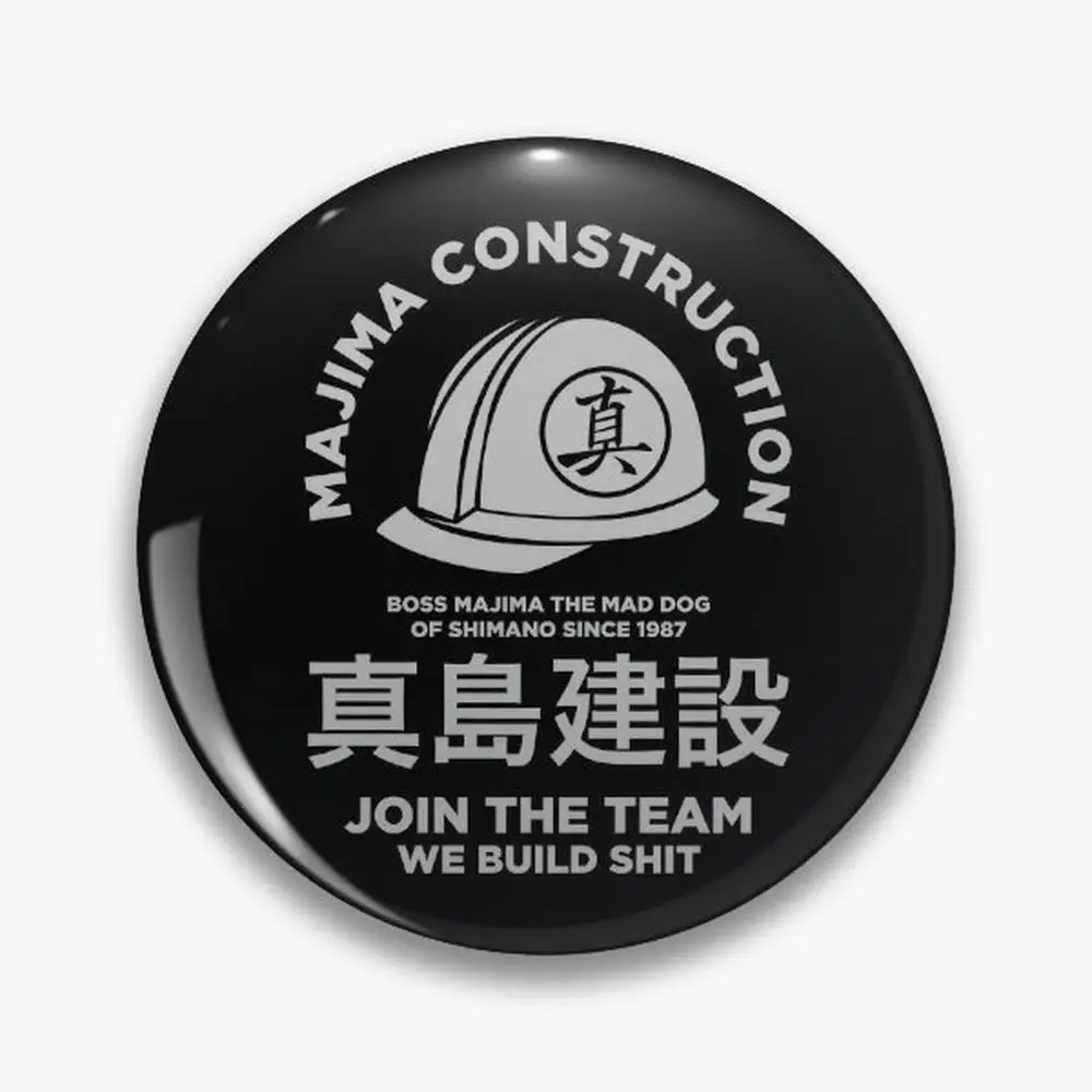 the majima construction team Pin Buttons Brooches  Jewelry Accessory Customize Brooch Fashion Lapel Badges