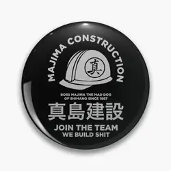 the majima construction team Pin Buttons Brooches  Jewelry Accessory Customize Brooch Fashion Lapel Badges