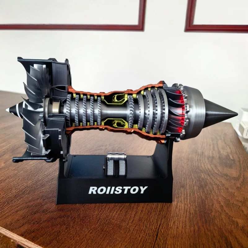 

ROIIS TOY Trent-900 Aircraft Turbofan Engine Model 1:25 Scale Buildable Operable Assembly Toy For Boys Aged 14+ Birthday Gifts