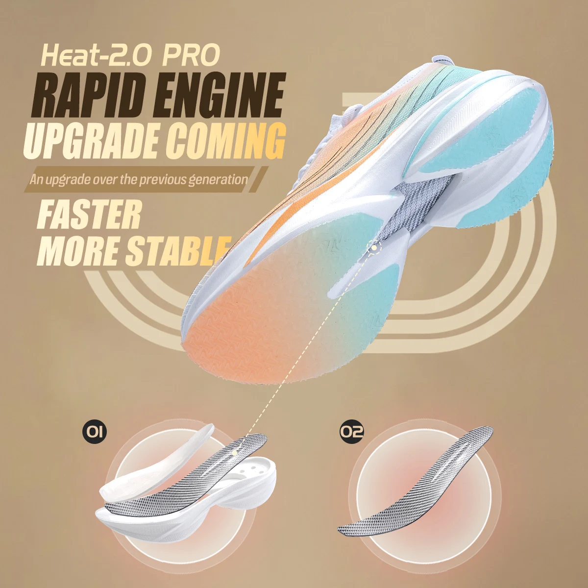 IRUNSVAN Rehuo 2.0PRO 풀 렝스 T800 카본 플레이트 러닝화 마라톤 전문 훈련용 남성용 24098