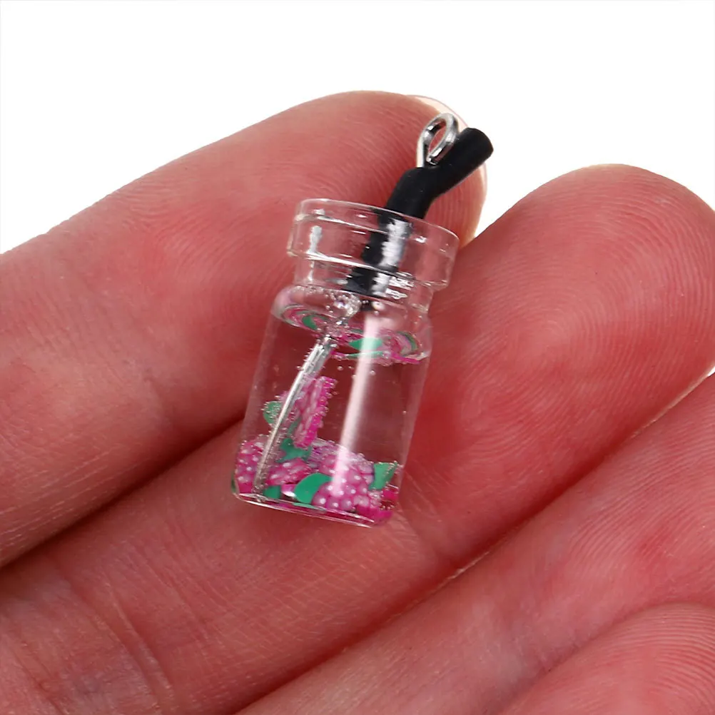

18Pcs Drink Cup Jewelry Charms Plastic DIY Craft Pendants Earrings Necklace Bracelet Making Supplies Creative Accessories